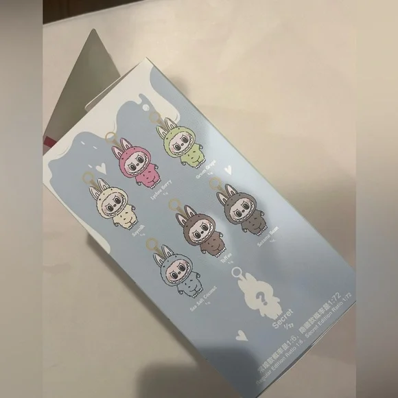 Pop Mart The Monsters Exciting Macaron Toffee Labubu Vinyl Pendant Keychain - Picture 5 of 5